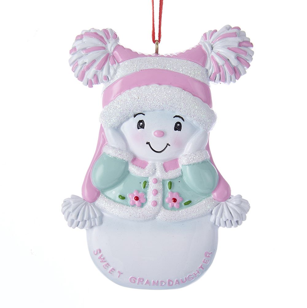 Snowgirl Sweet Granddaughter Ornament