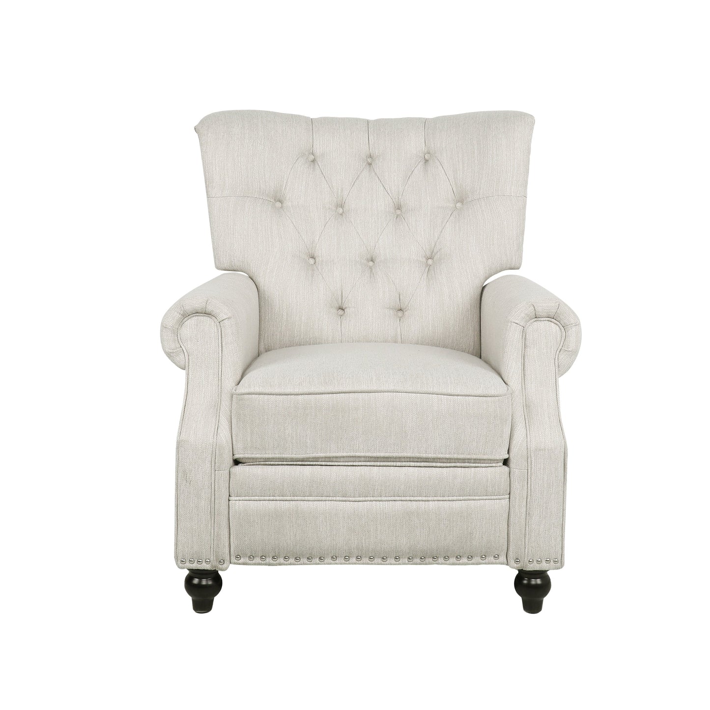 Button Tufted Heavy Duty Manual Reclining Sofa