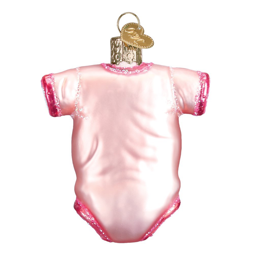 Old World Christmas Pink Baby Onesie