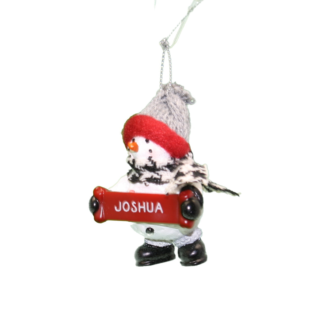 Cozy Snowman Ornament (Letters G - R) -