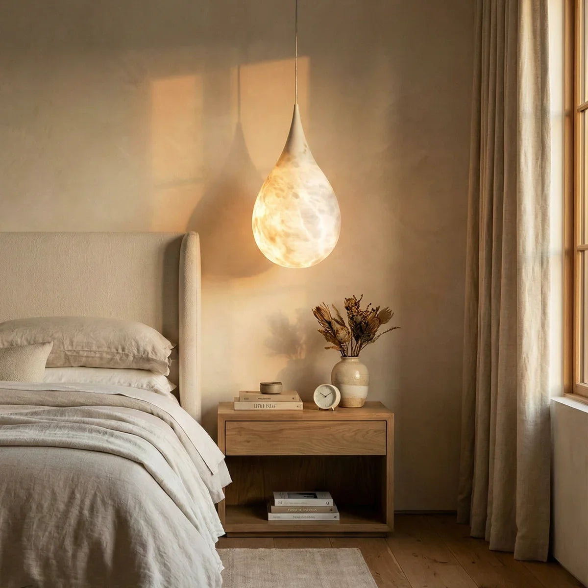 Raindrop Alabaster Pendant Light