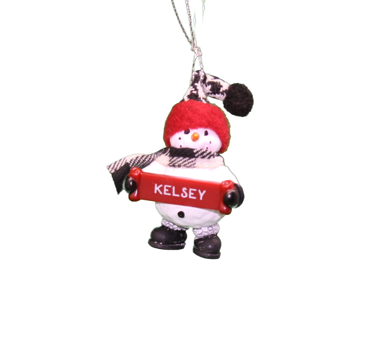 Cozy Snowman Ornament (Letters G - R) -