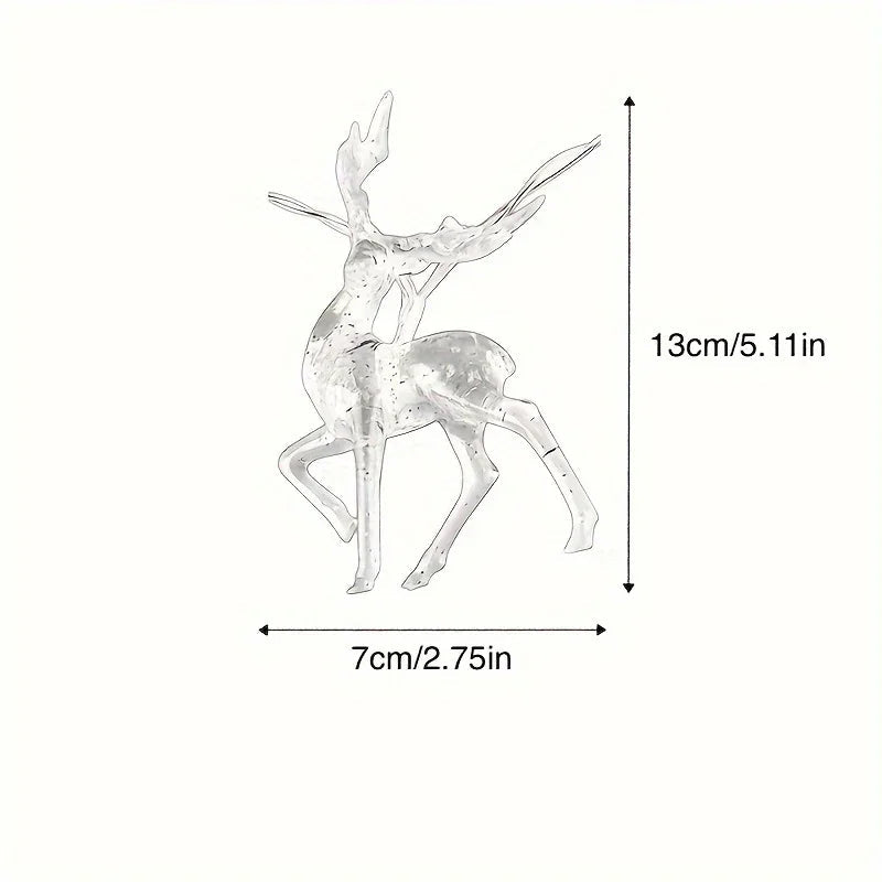 Reindeer String Lights, Battery Operated Christmas Decorations