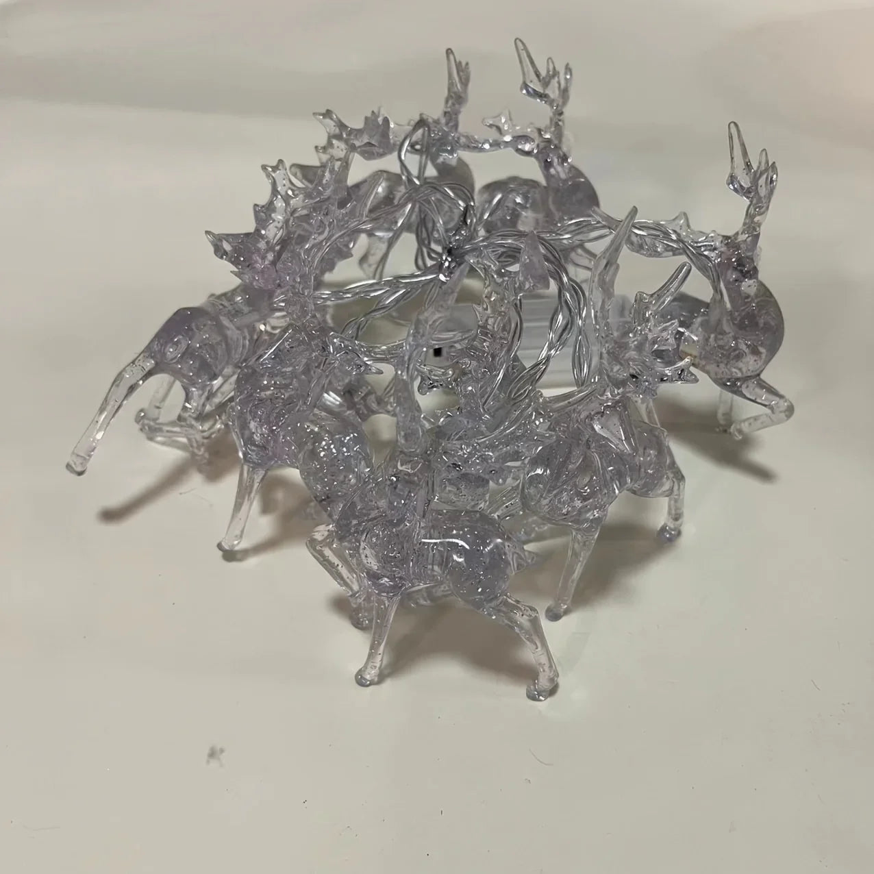 Reindeer String Lights, Battery Operated Christmas Decorations