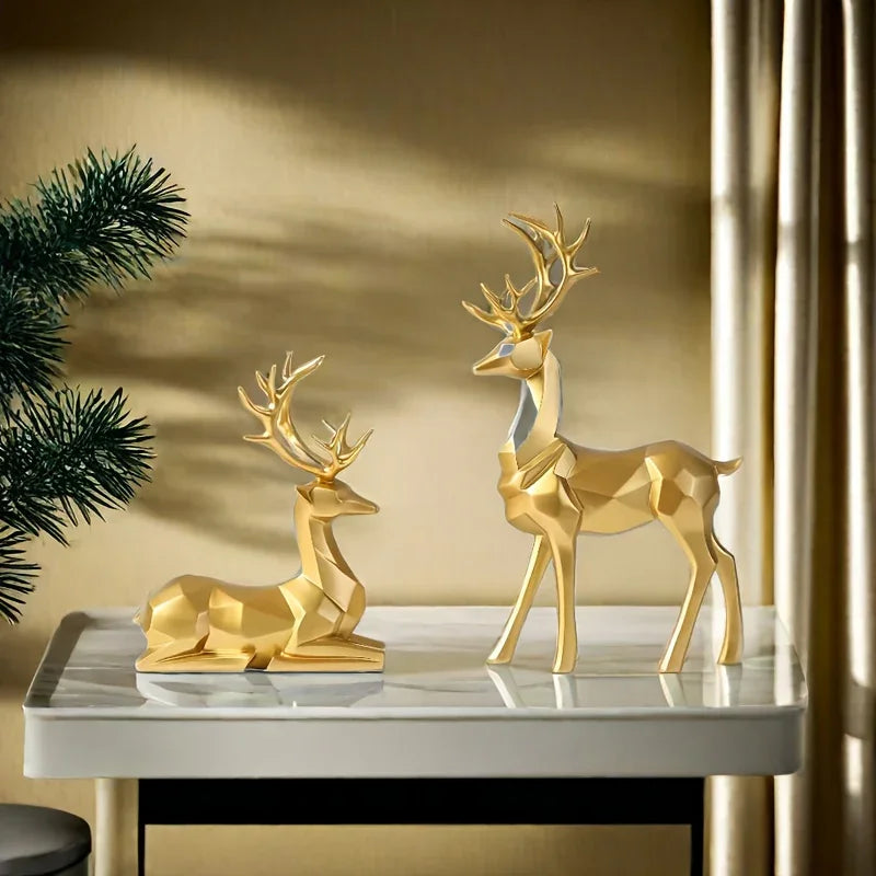 Resin Reindeer Garden Statues for Christmas Decorations