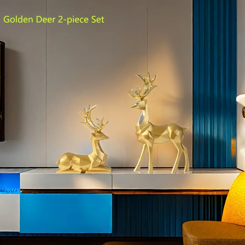 Resin Reindeer Garden Statues for Christmas Decorations