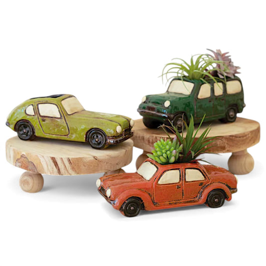 Vintage Car Ceramic Planter