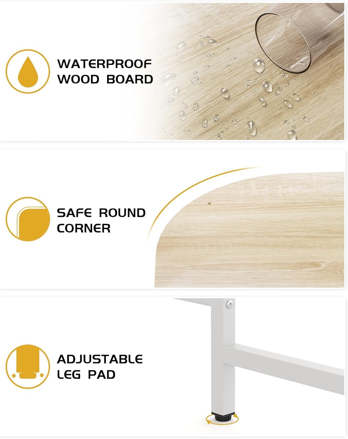 69 Inch Reversible L Shaped Desk For Home Office Use