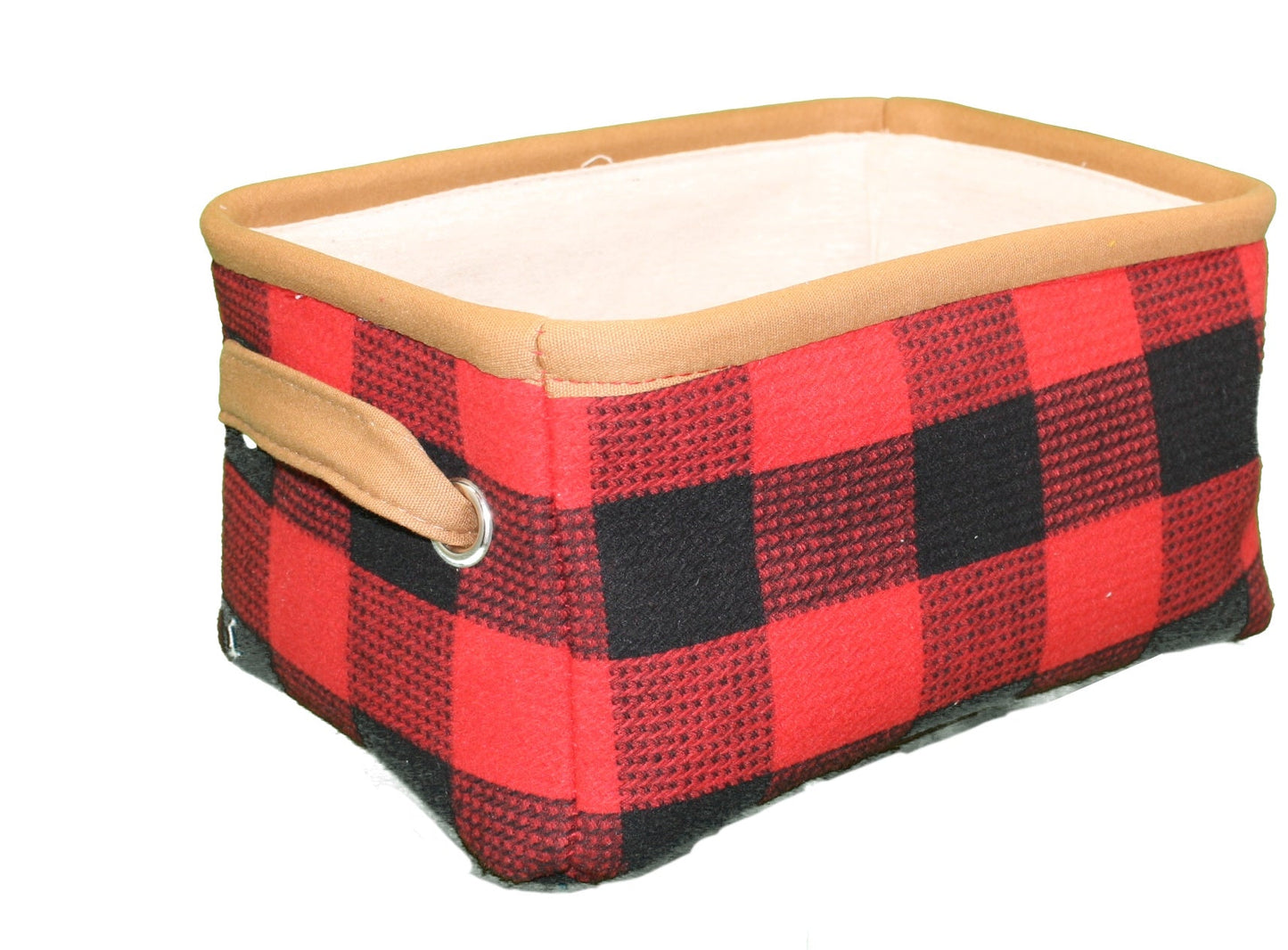 Buffalo Check Fabric Baskets -