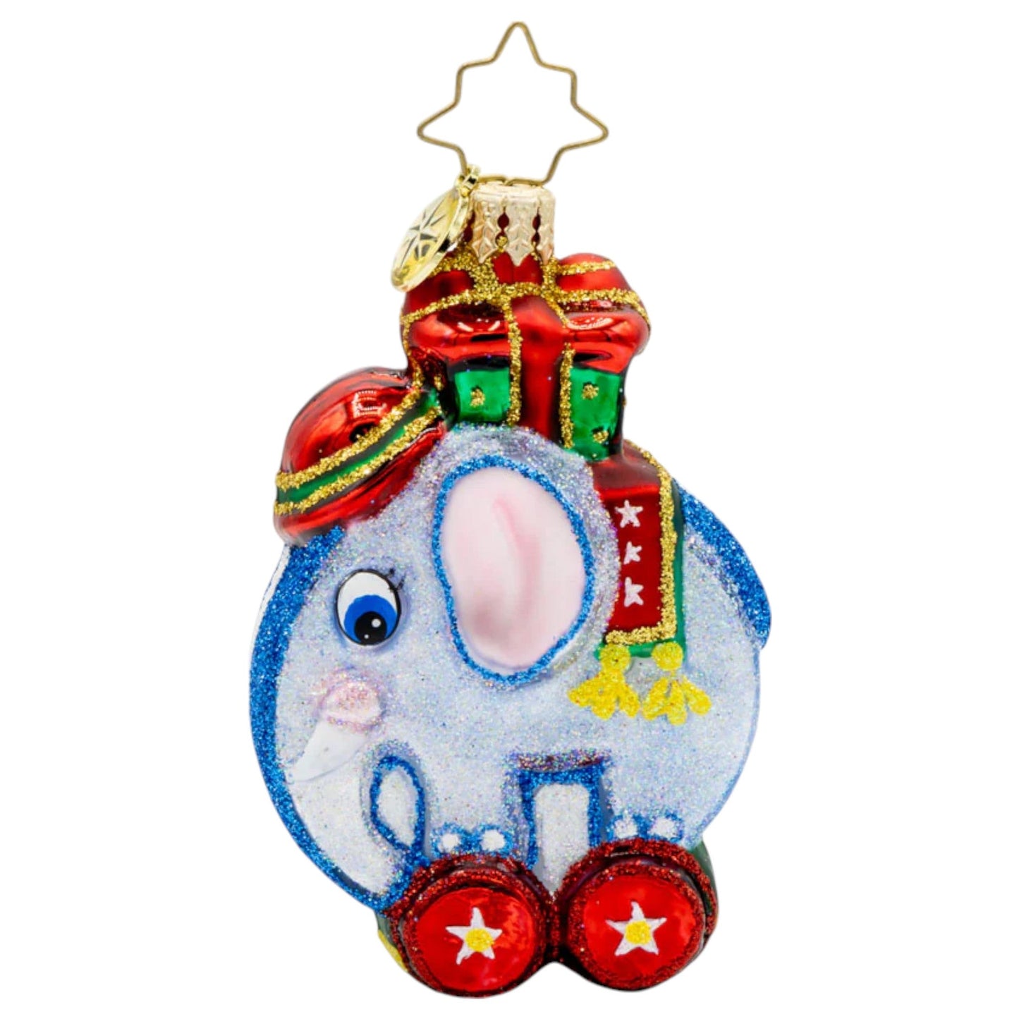 Christopher Radko Little Gem Glass Ornament - Tiny Trunk Traveler Gem