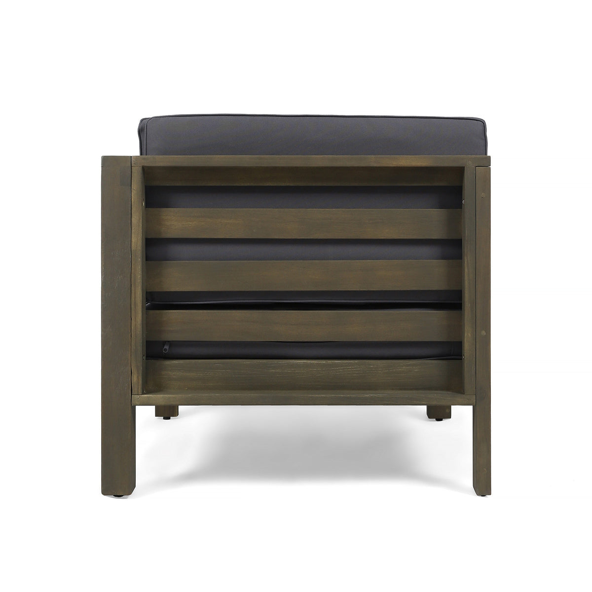 Oana 3-Piece Love Seat Set with Coffee Table, Dark