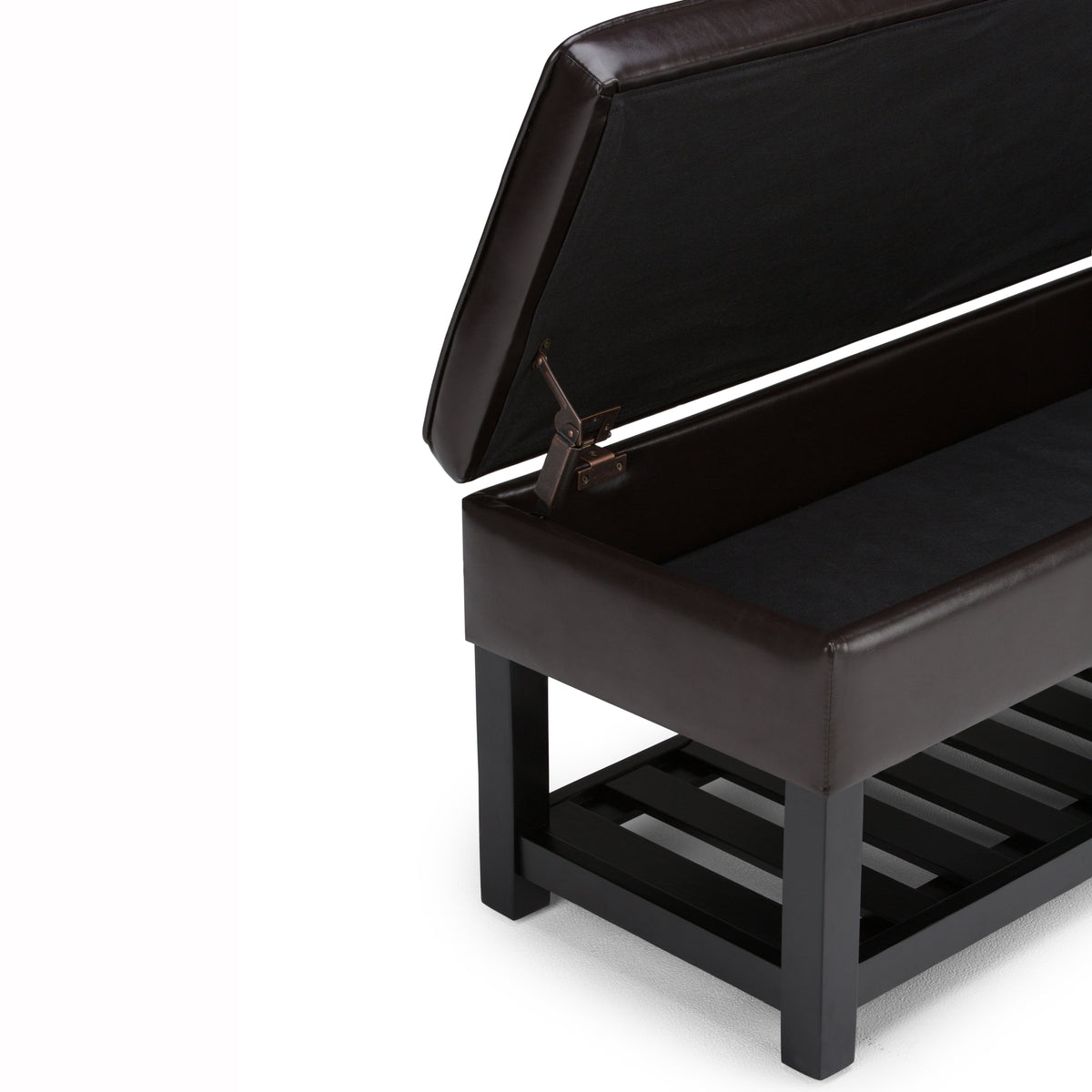 Cosmopolitan Storage Ottoman Bench with Open Bottom - Tanners
