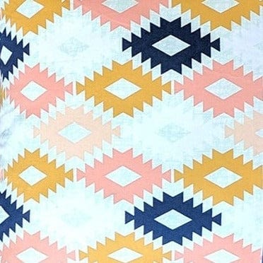 Colorful Diamond Pattern Rocking Chair Cushion