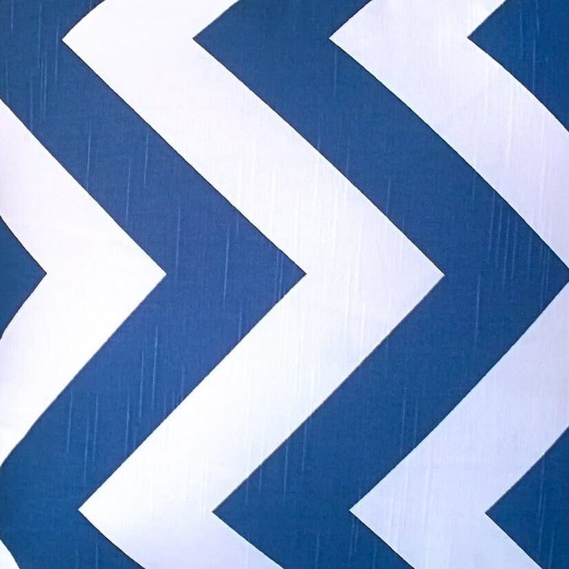 Oversized Navy Blue Chevron Rocking Chair Cushion