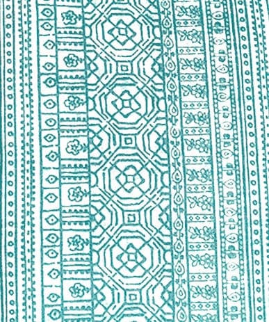 Turquoise Blue Indian Style Rocking Chair Cushion