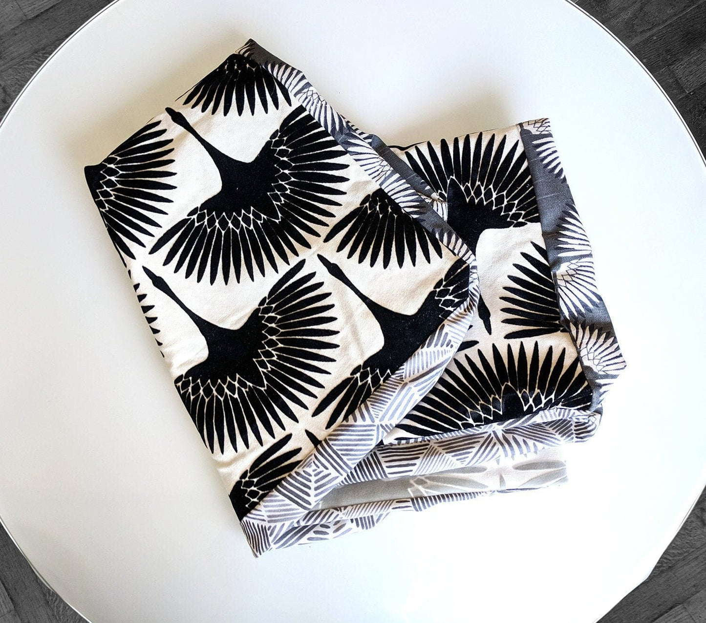 SALE Bean Bag Pouf Cover, Ottoman, Neutral Tones, Velvet Fan Print