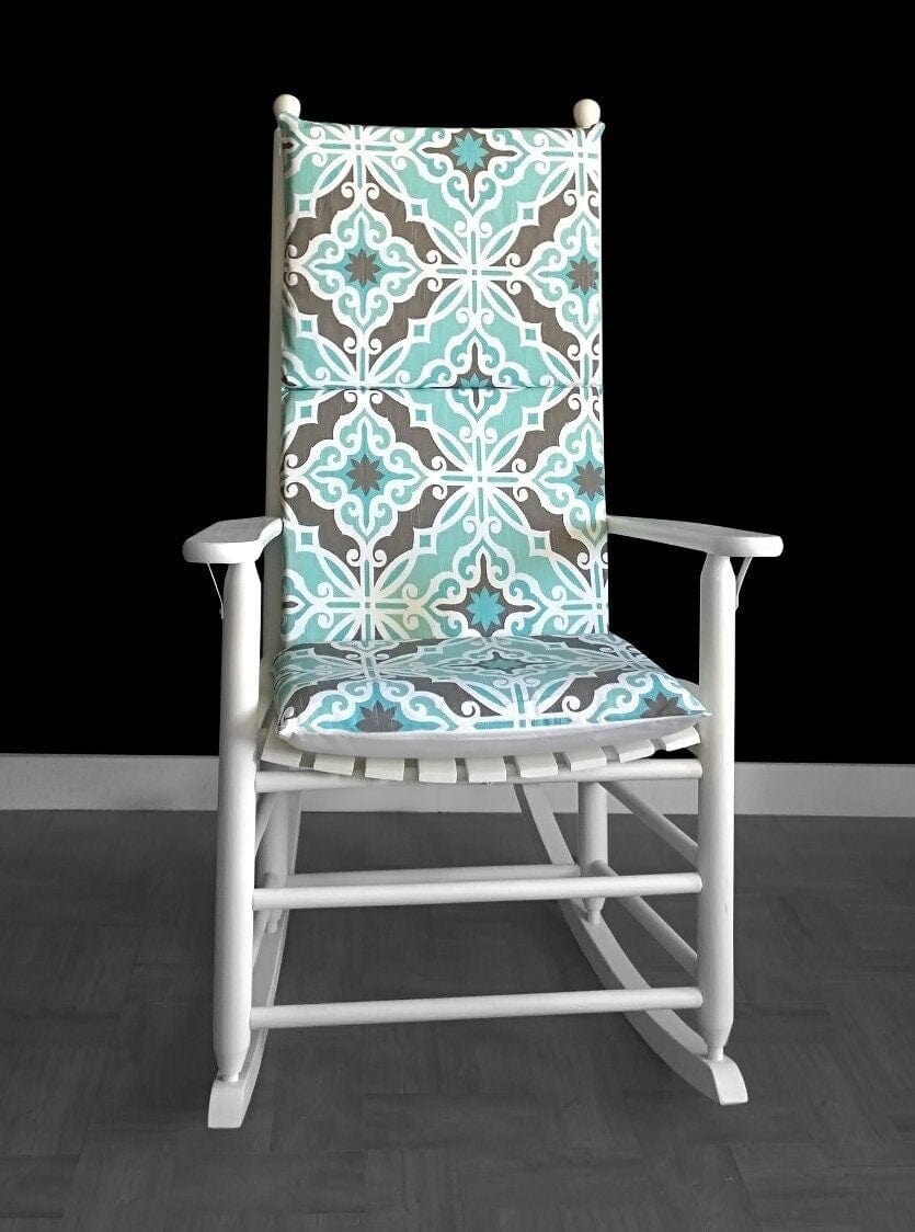 Vintage Style Pale Blue Rocking Chair Cushion