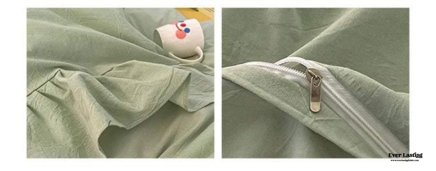 Ruffle Bedding Set / Beige