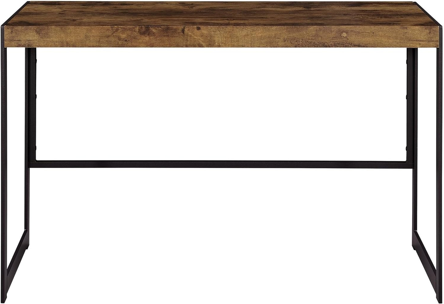 Rustic Nutmeg Writing Desk with Farmhouse Style Design