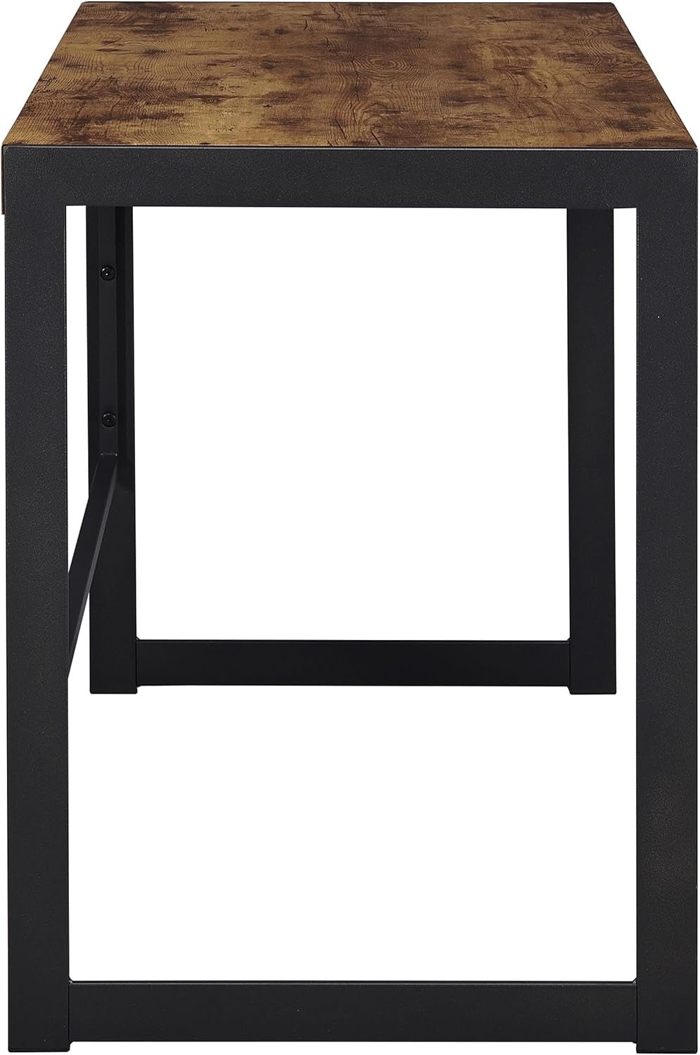 Rustic Nutmeg Writing Desk with Farmhouse Style Design