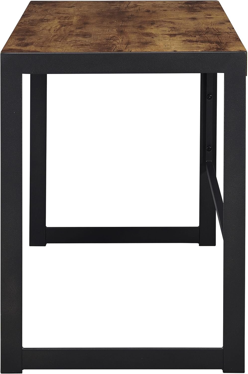 Rustic Nutmeg Writing Desk with Farmhouse Style Design