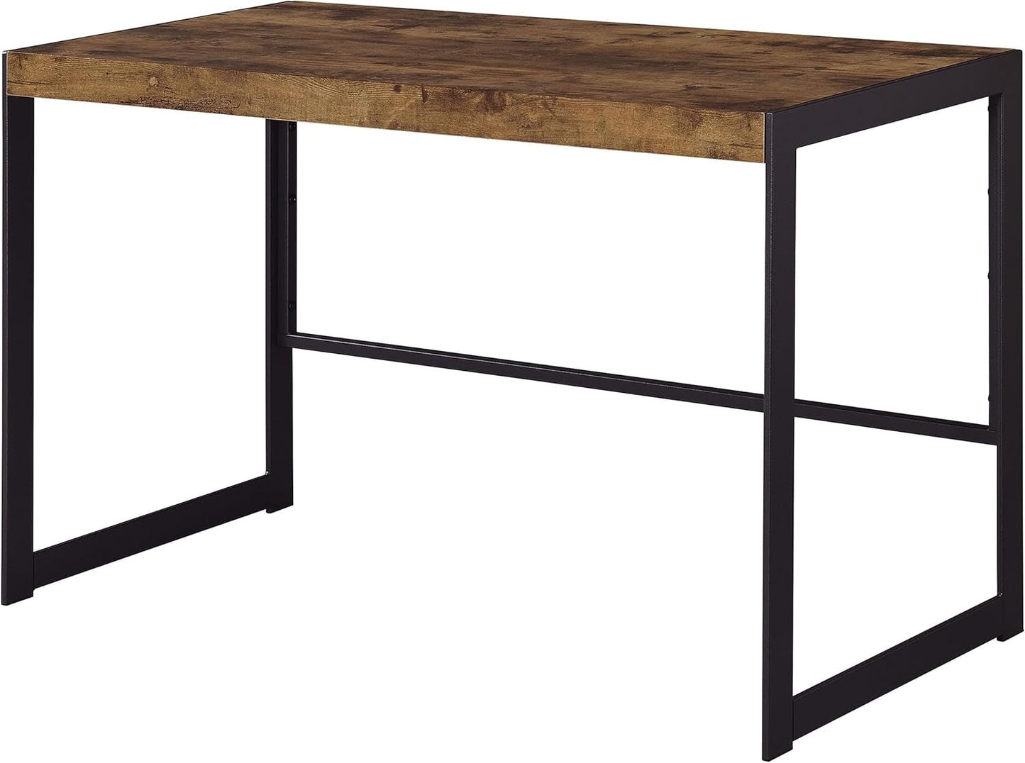 Rustic Nutmeg Writing Desk with Farmhouse Style Design