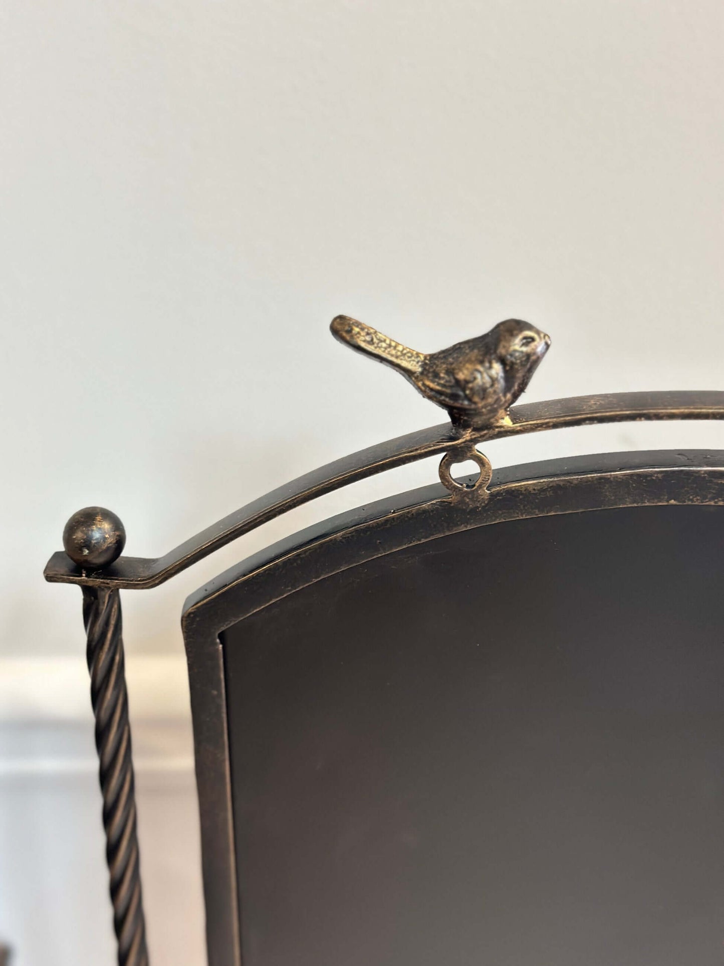 Farmhouse Metal Chalkboard Stand with Birds