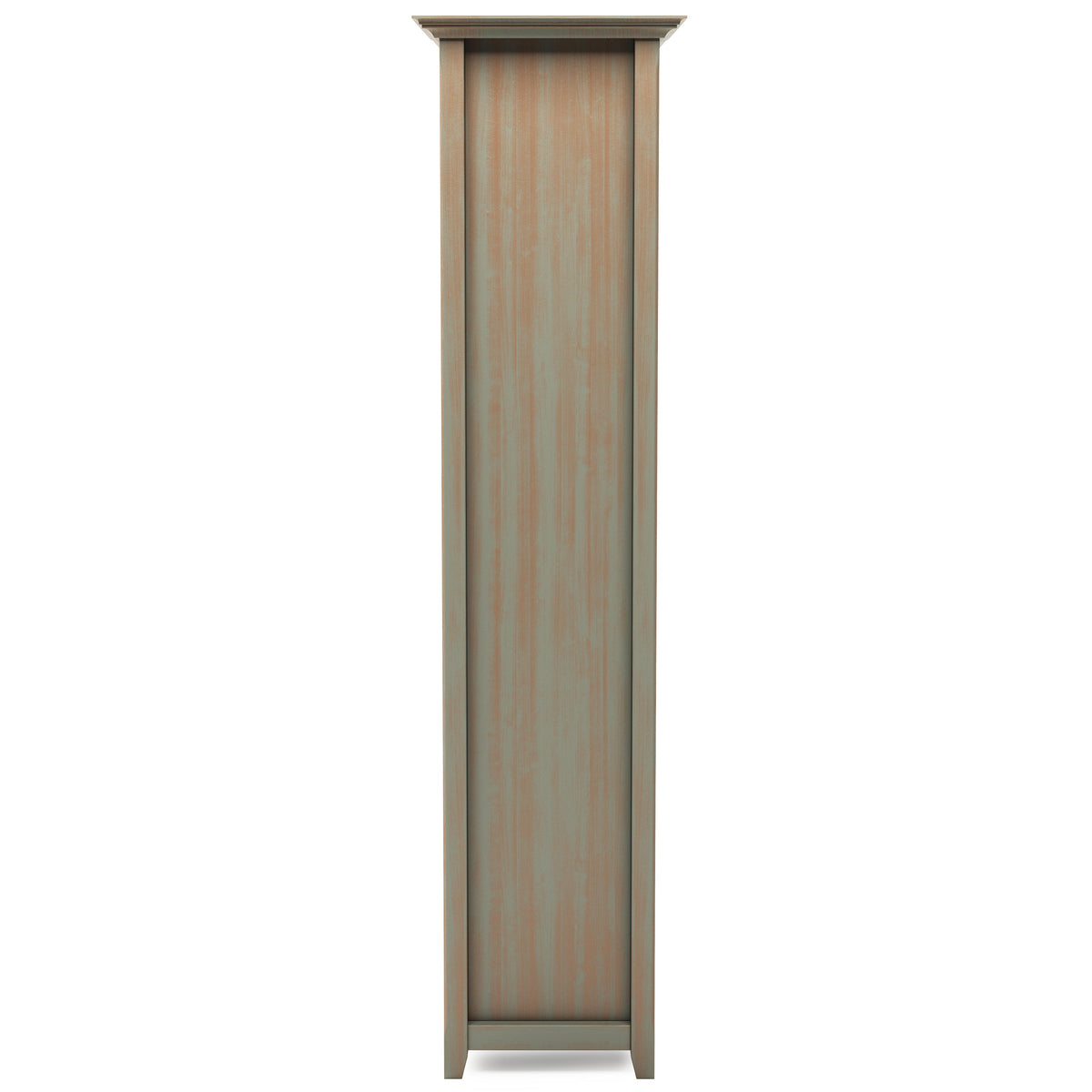 Amherst 30 Inch Solid Wood 5 Shelf Bookcase in Distressed