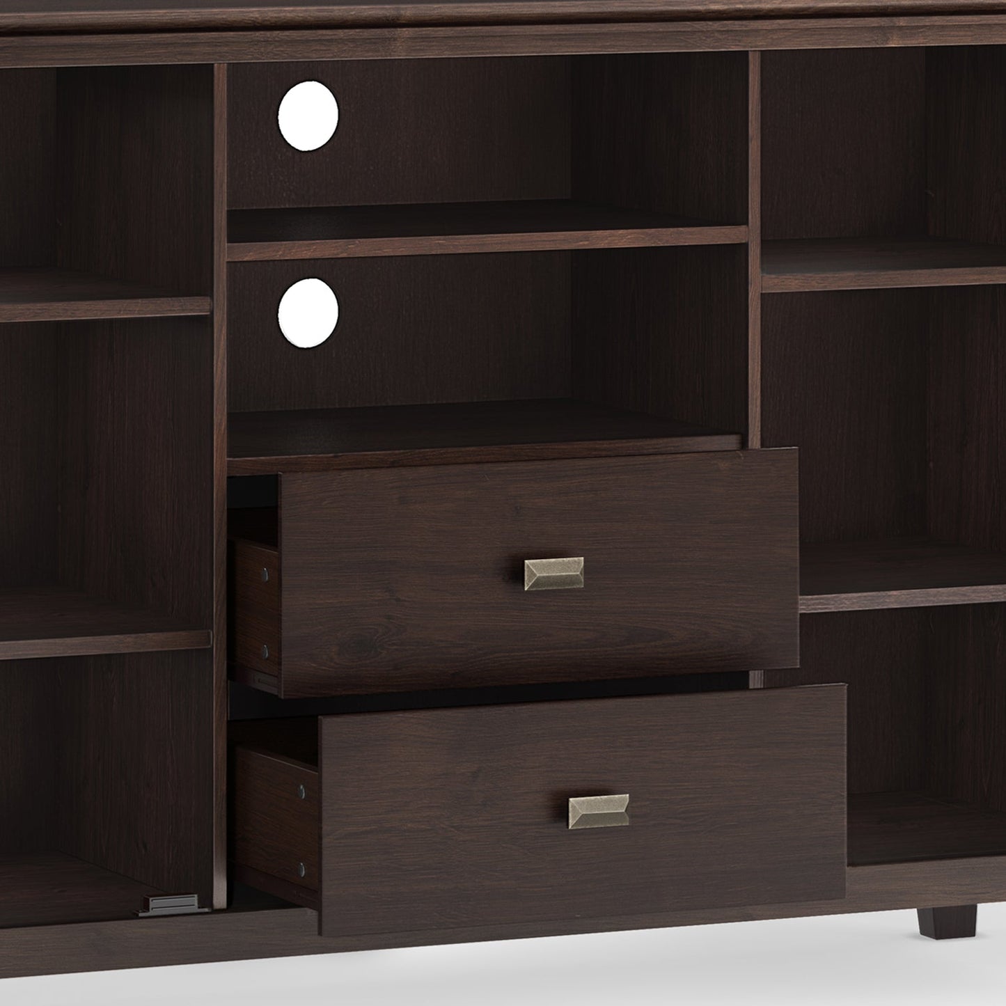 Artisan 53 Inch Wide Solid Wood Tall TV Stand