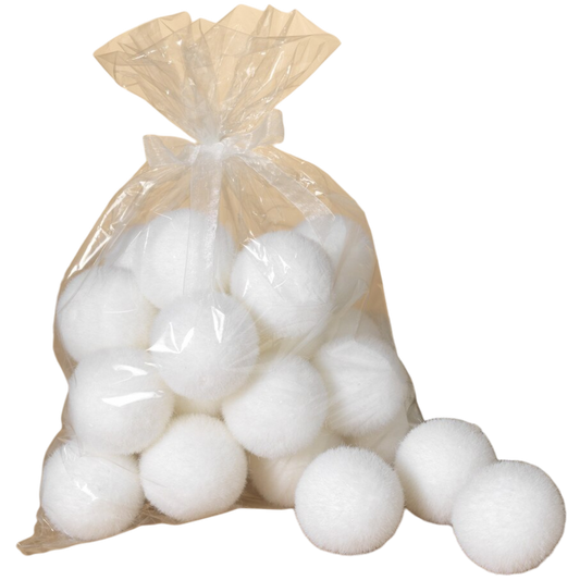 24-Pack of Realistic Winter Snowballs