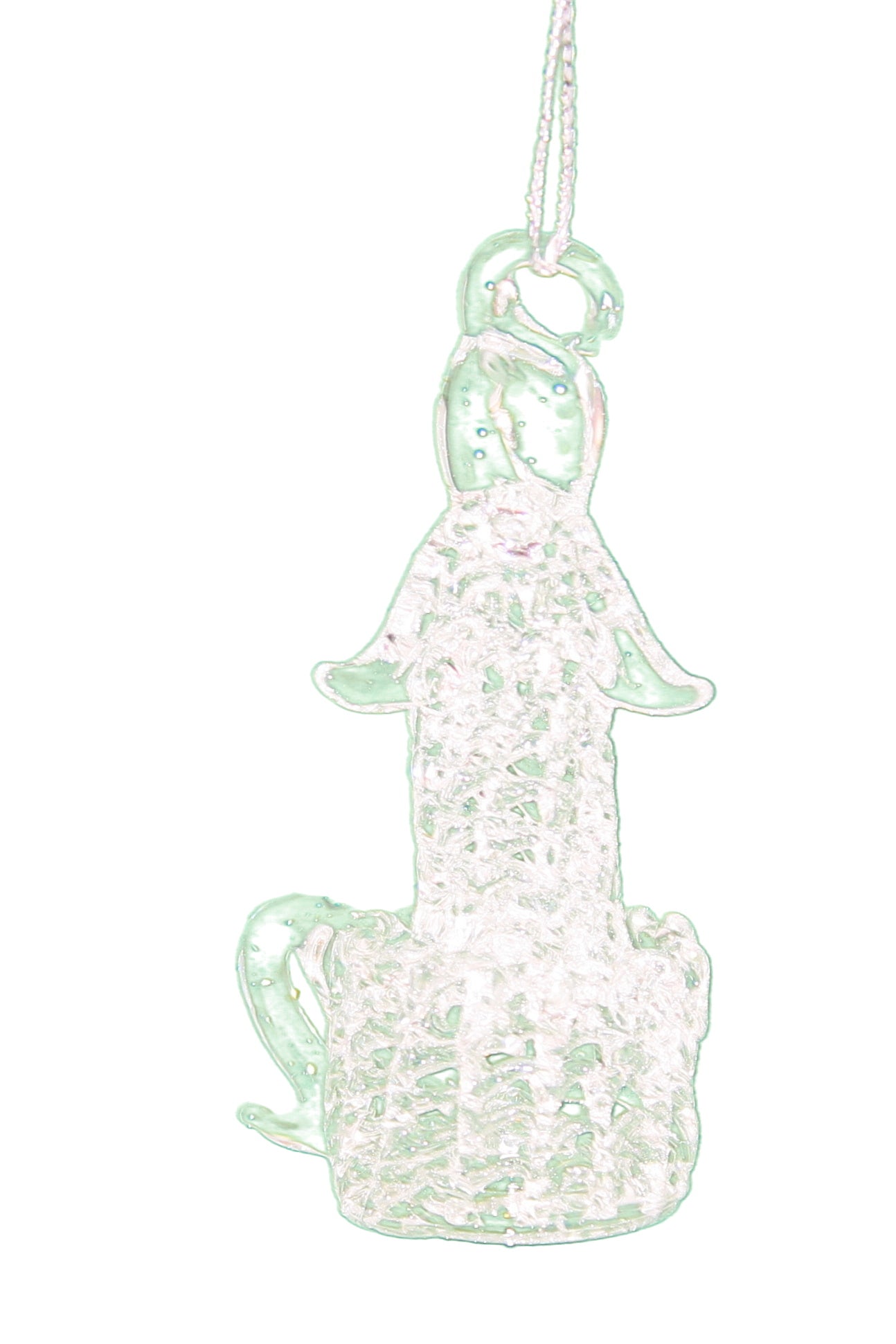 Spunglass Ornament - Gold Reindeer