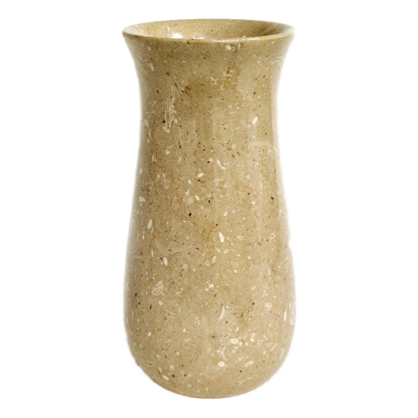 Sahara Beige Marble 9 inch Kitchen Vase
