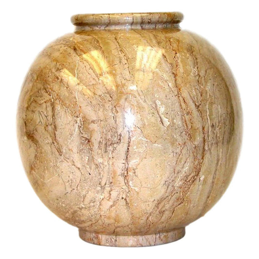 Sahara Beige Marble Large Vase