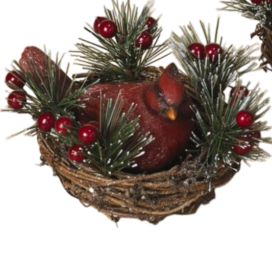 Cardinal Nest Decorative Accent