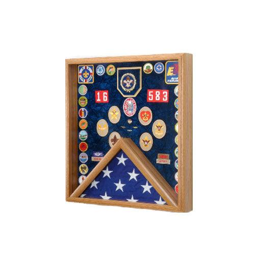 Scout Deluxe Awards and Flag Display Case