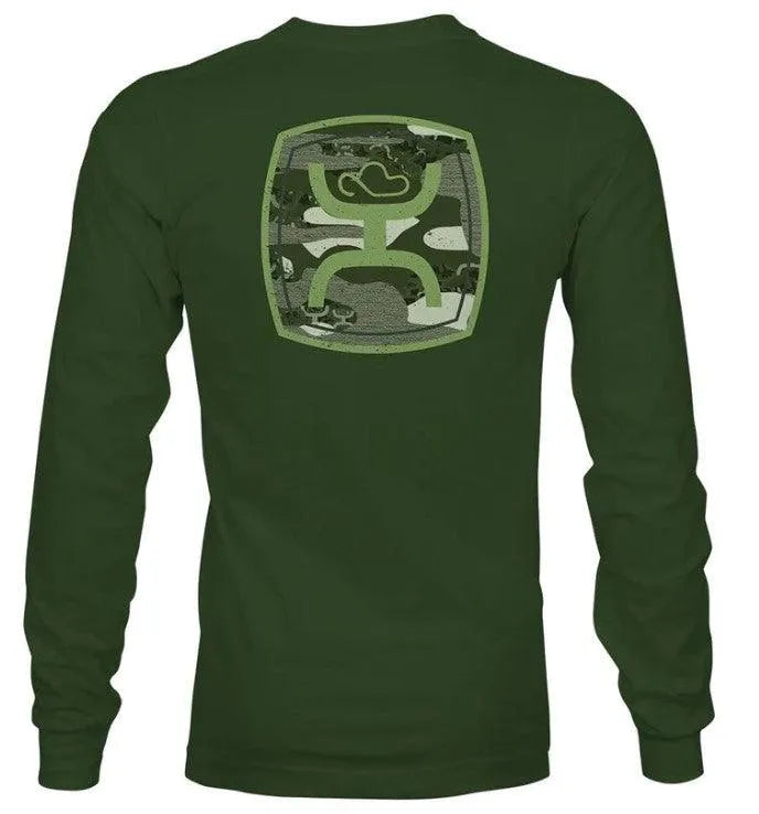 HOOey Zenith (Olive) - Men's Long Sleeve T-Shirt (Closeout)
