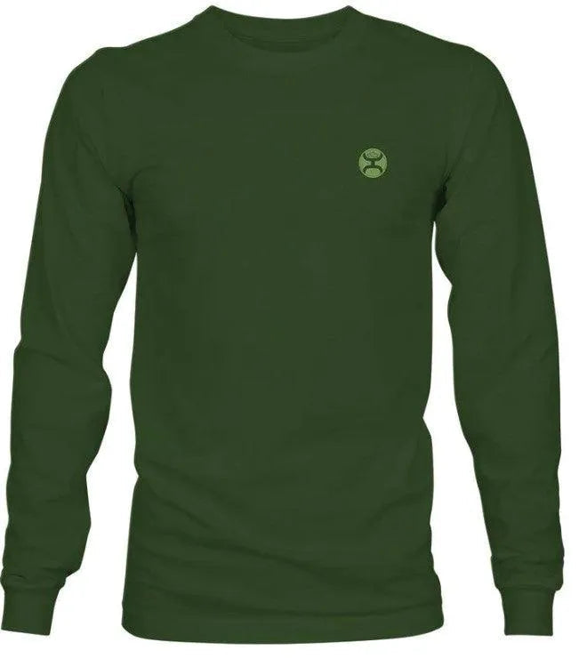 HOOey Zenith (Olive) - Men's Long Sleeve T-Shirt (Closeout)