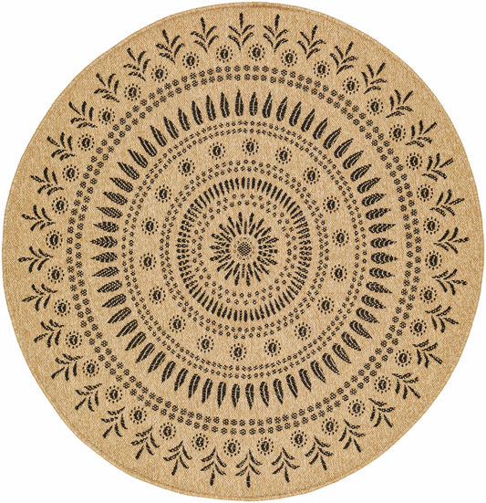 Beata Round Faux Jute Rug