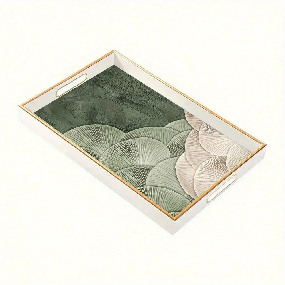 Serving Tray - Heat Resistant Ceramic Green
