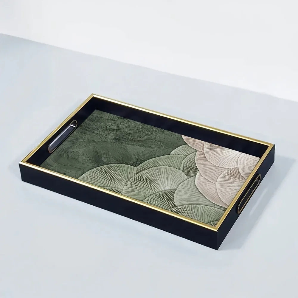 Serving Tray - Heat Resistant Ceramic Green