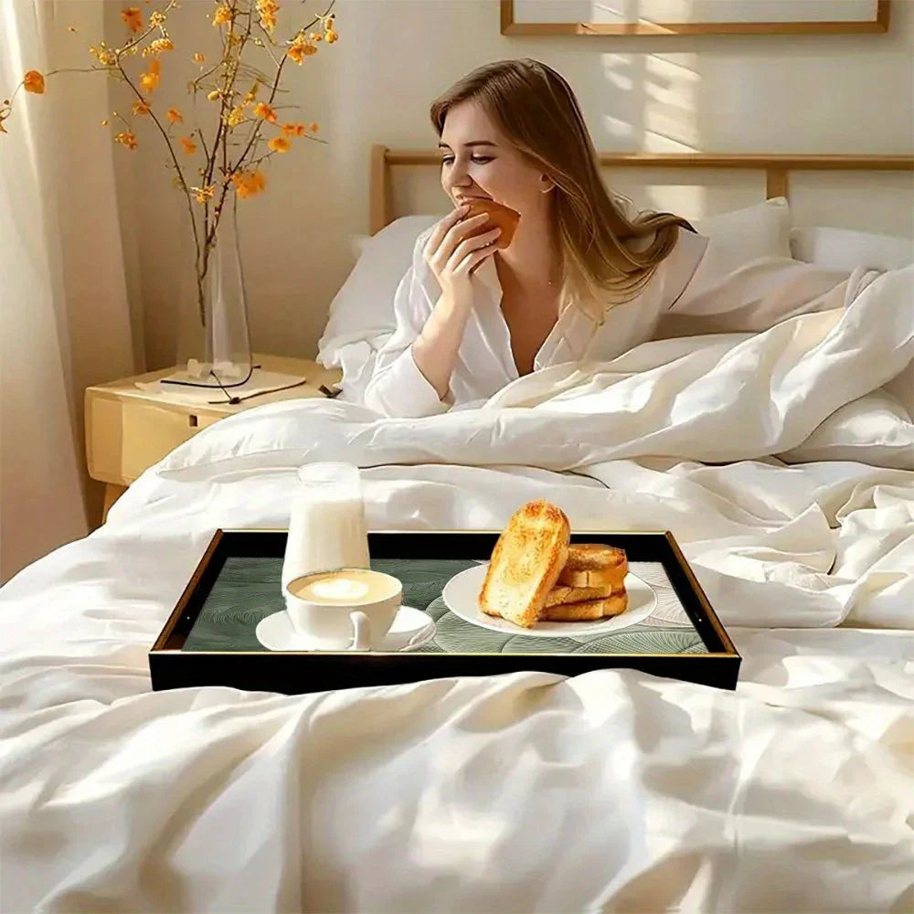 Serving Tray - Heat Resistant Ceramic Green
