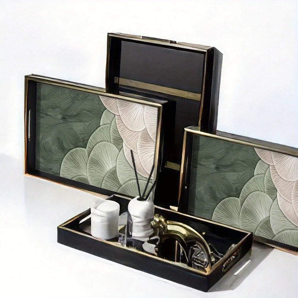 Serving Tray - Heat Resistant Ceramic Green
