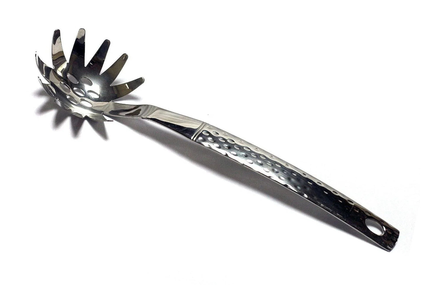 Serving Utensils Set with Hammered Design Handles