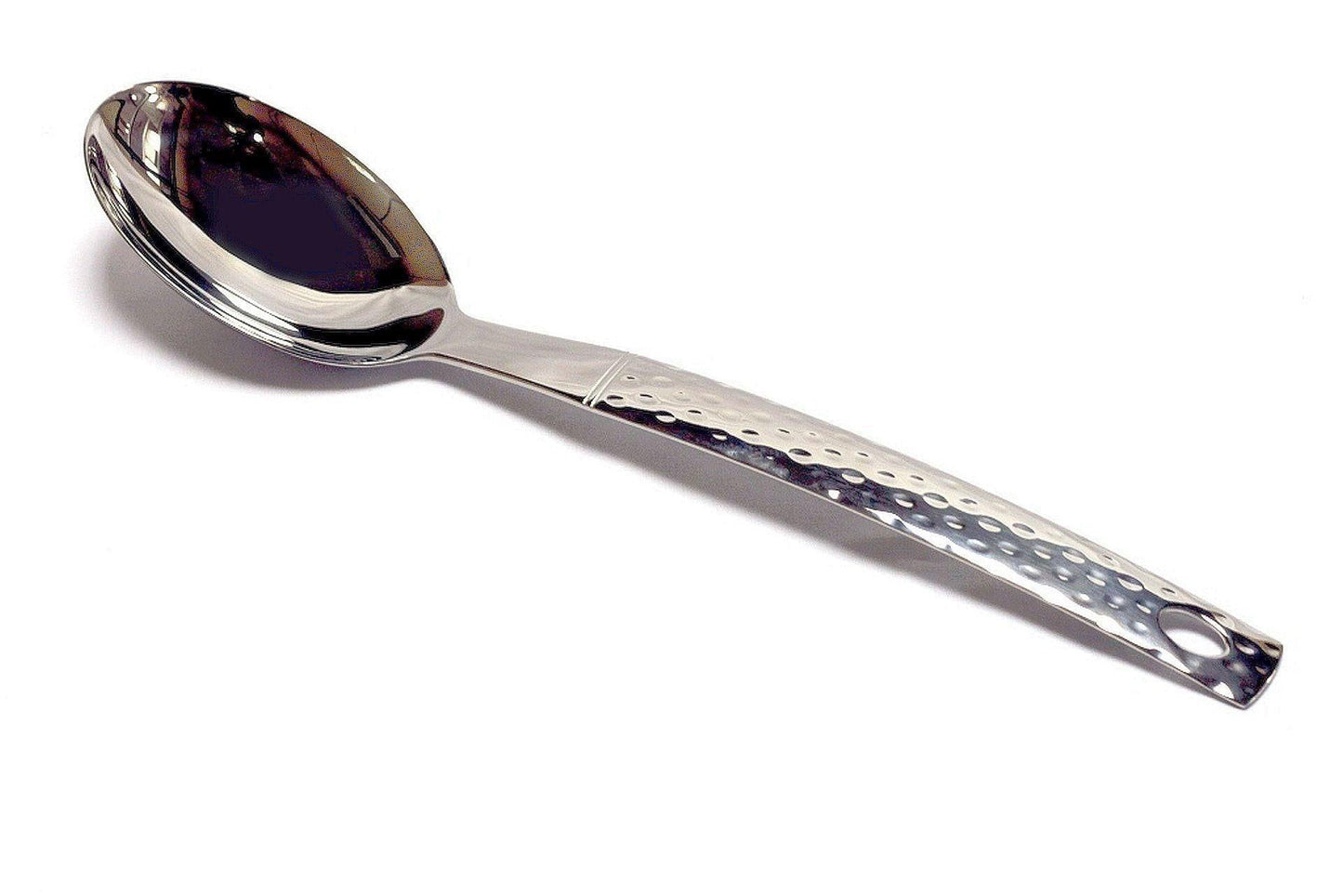 Serving Utensils Set with Hammered Design Handles