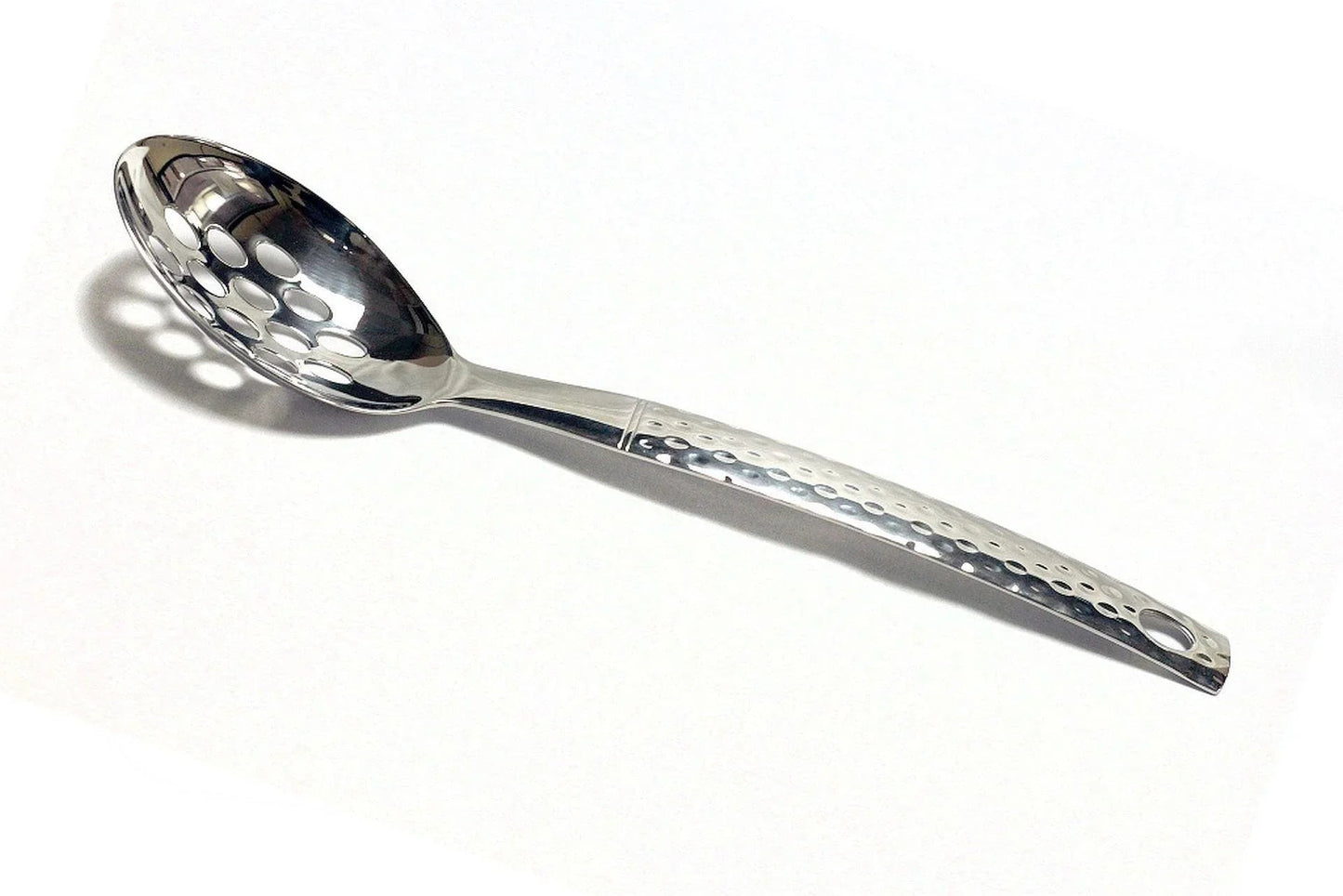 Serving Utensils Set with Hammered Design Handles