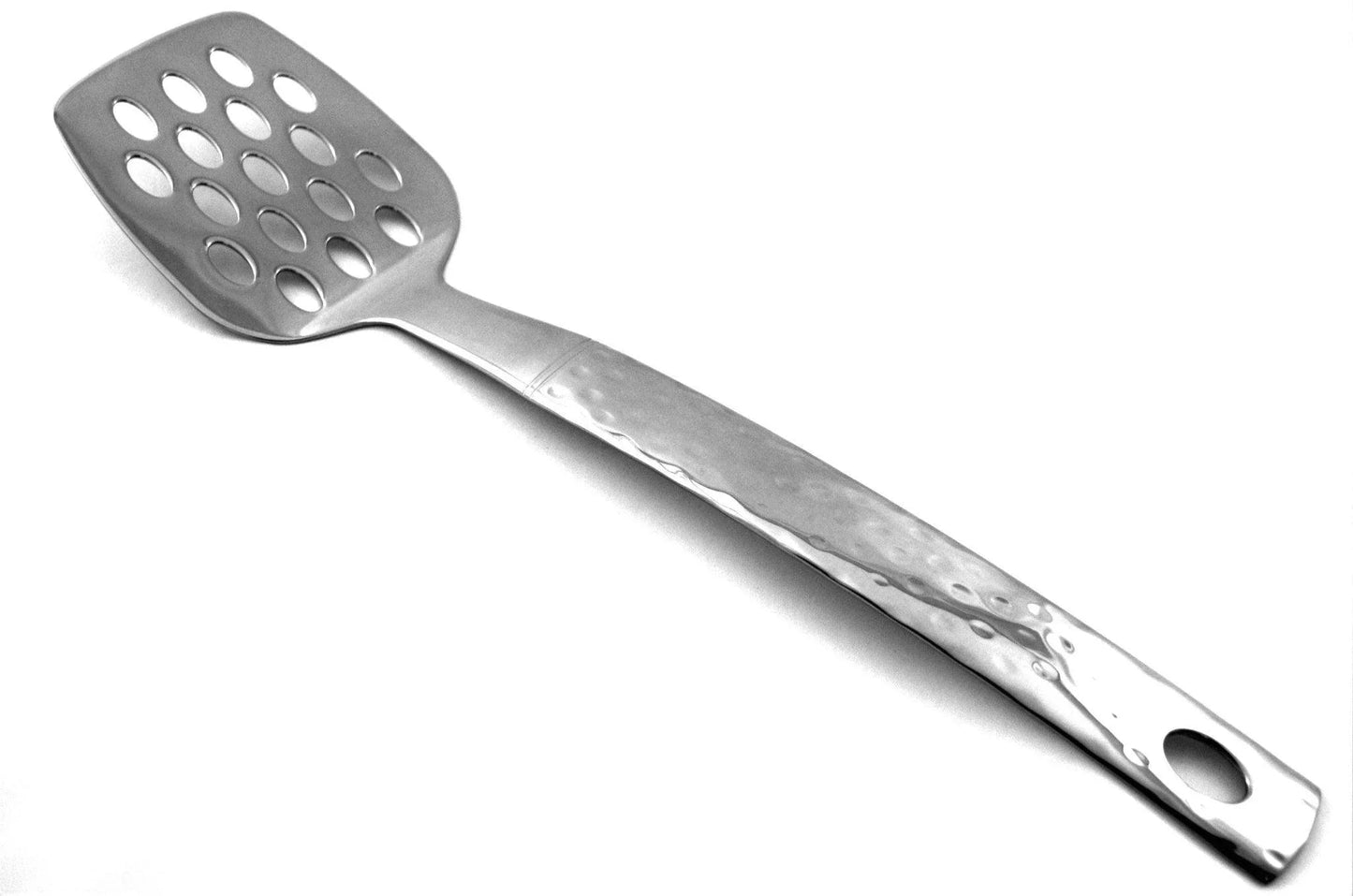 Serving Utensils Set with Hammered Design Handles