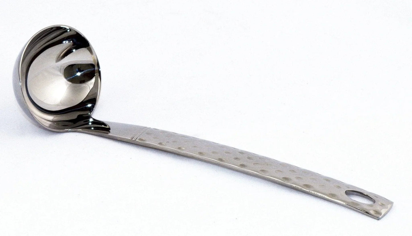 Serving Utensils Set with Hammered Design Handles