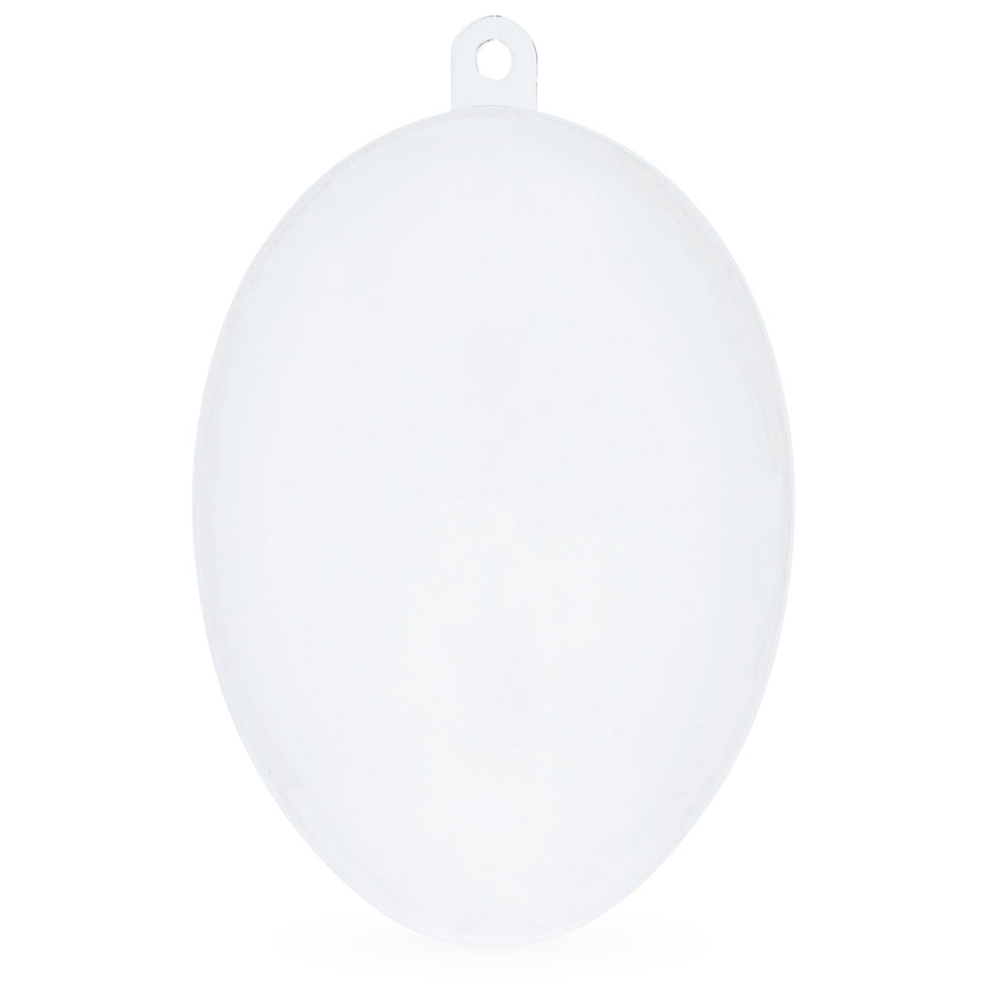 Set of 3 Clear Plastic Egg Ornaments 4.35 Inches (100 mm)