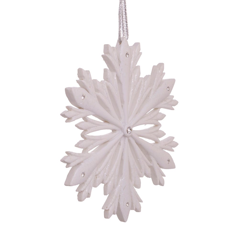 Elegant Snowflake Ornament with Swarovski Elements