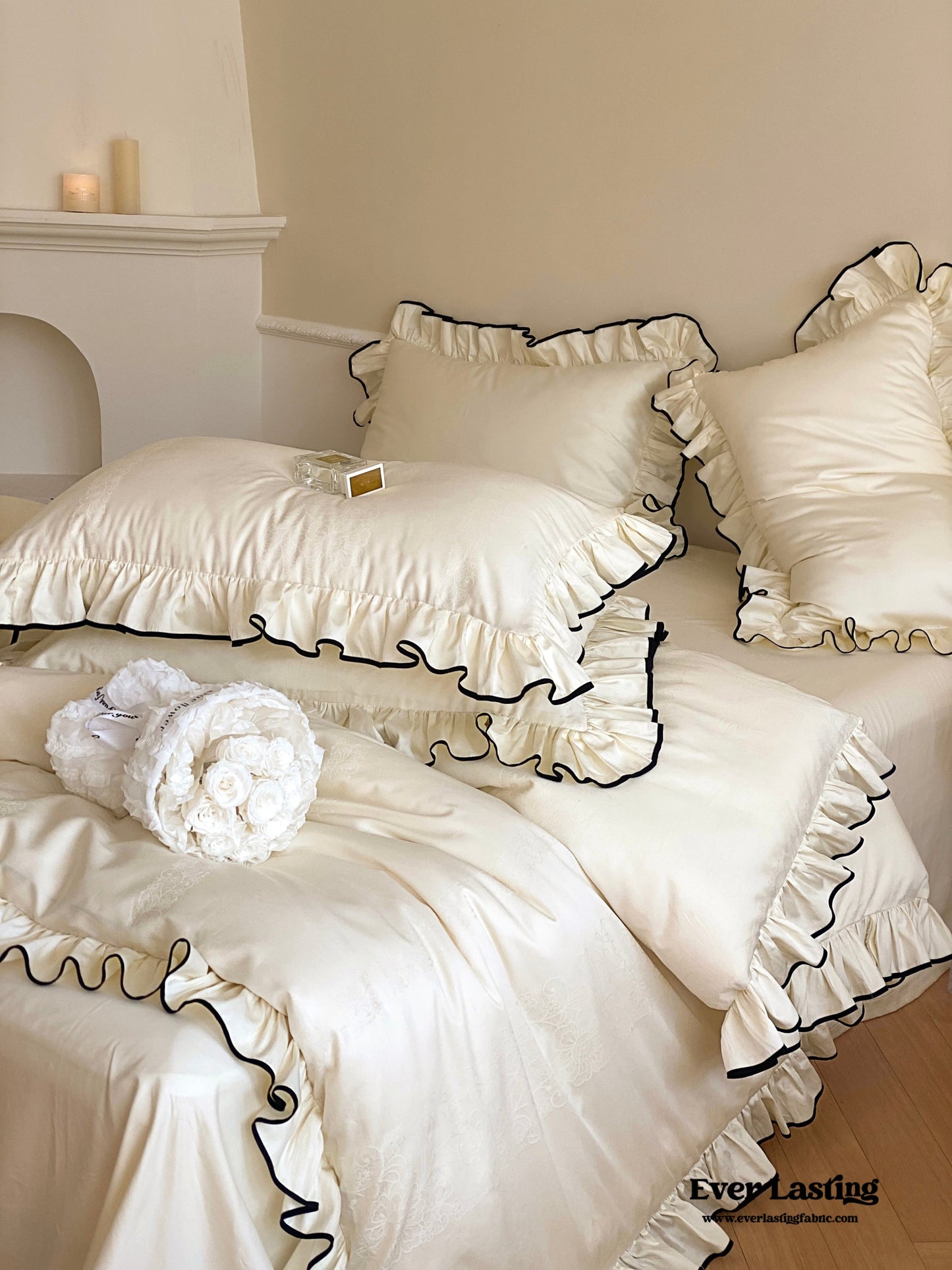 Silky Ruffle Duvet Cover